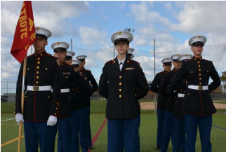 Picture of Marine Corps Junior ROTC cadets