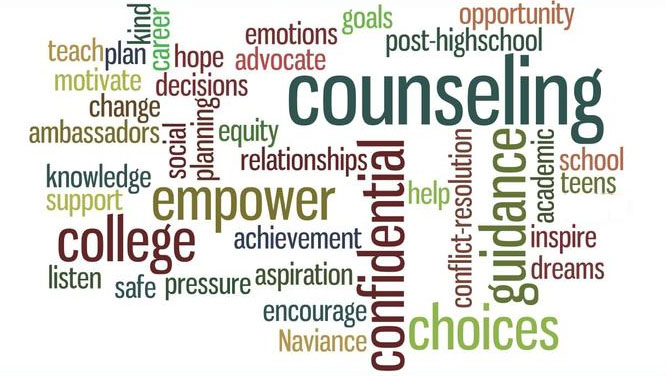 Graphic of Counseling buzz words