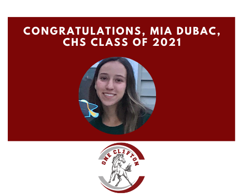 congratulations, Mia Dubac