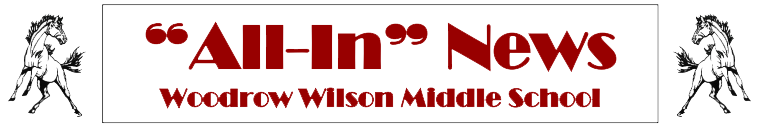 Woodrow Wilson Middle School All In newsletter Logo